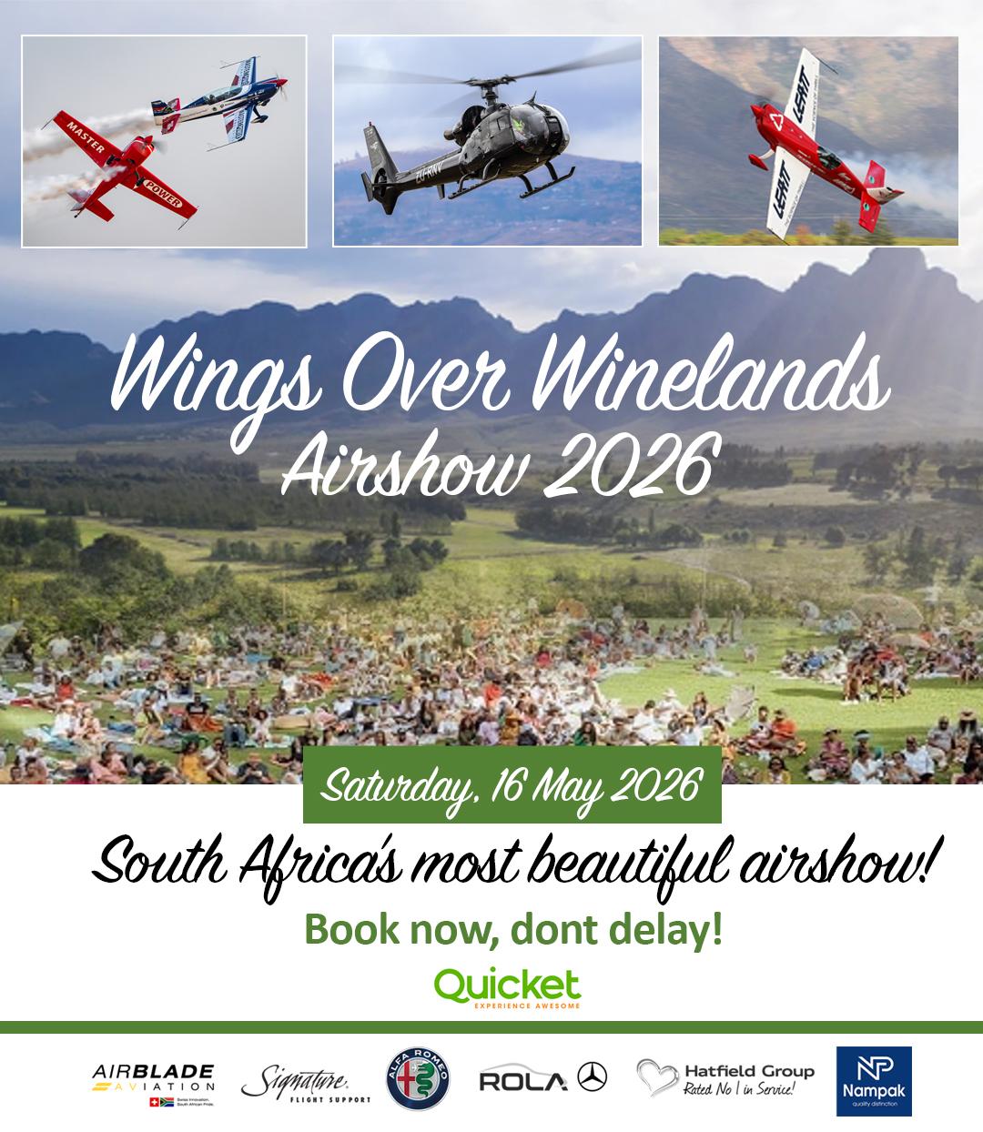 Wings over the winelands